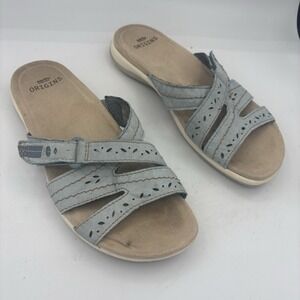Earth Origins Sandals Womens Size 8 Savoy Shantel Moroccan Blue Adj Slide